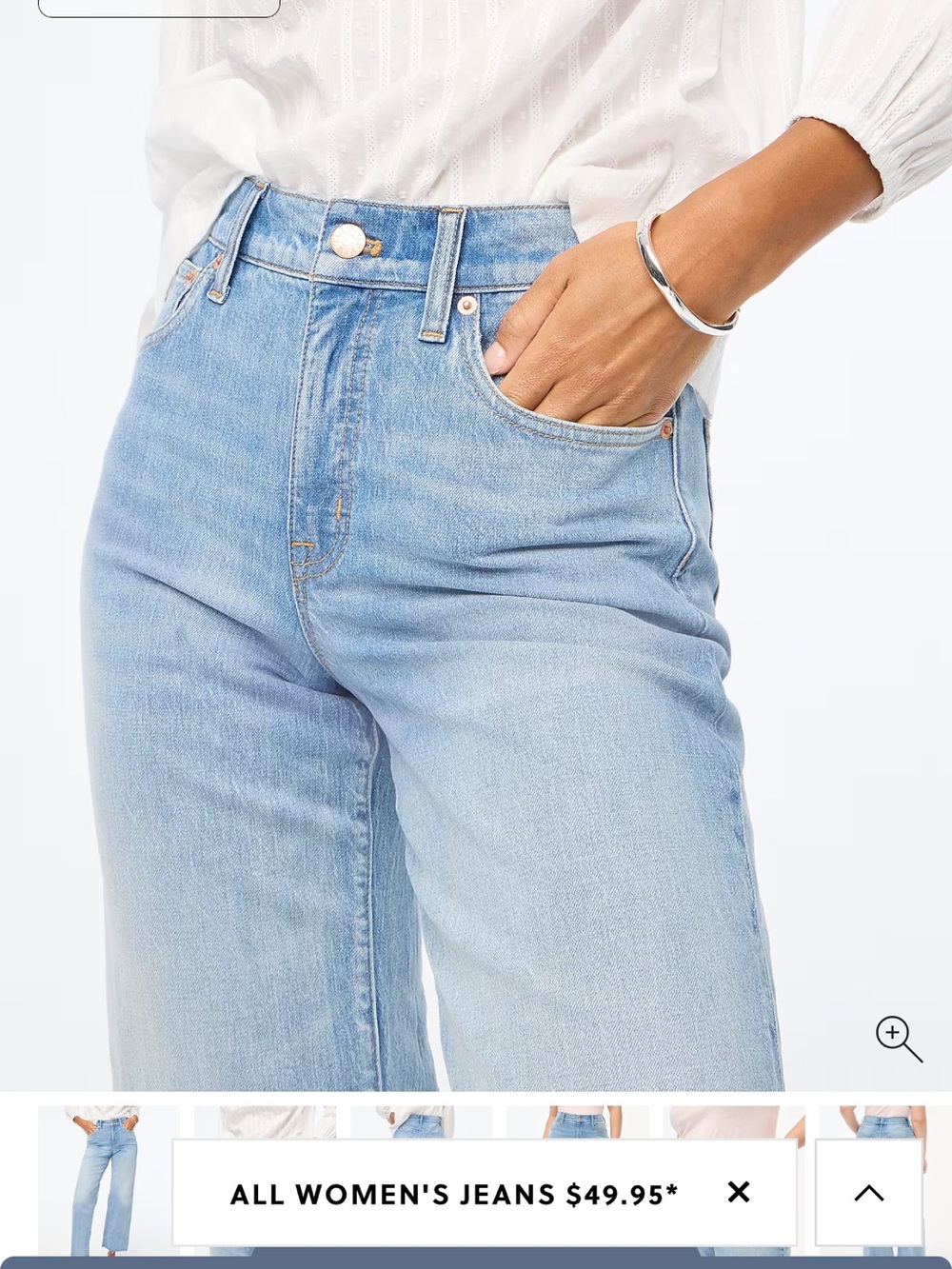 J Crew Wide-leg cropped jeans - Picture 4 of 11